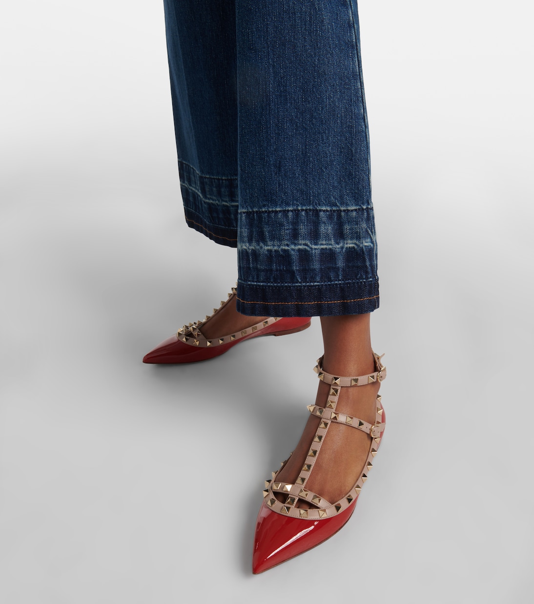 Bailarinas Rockstud de charol | Valentino Garavani