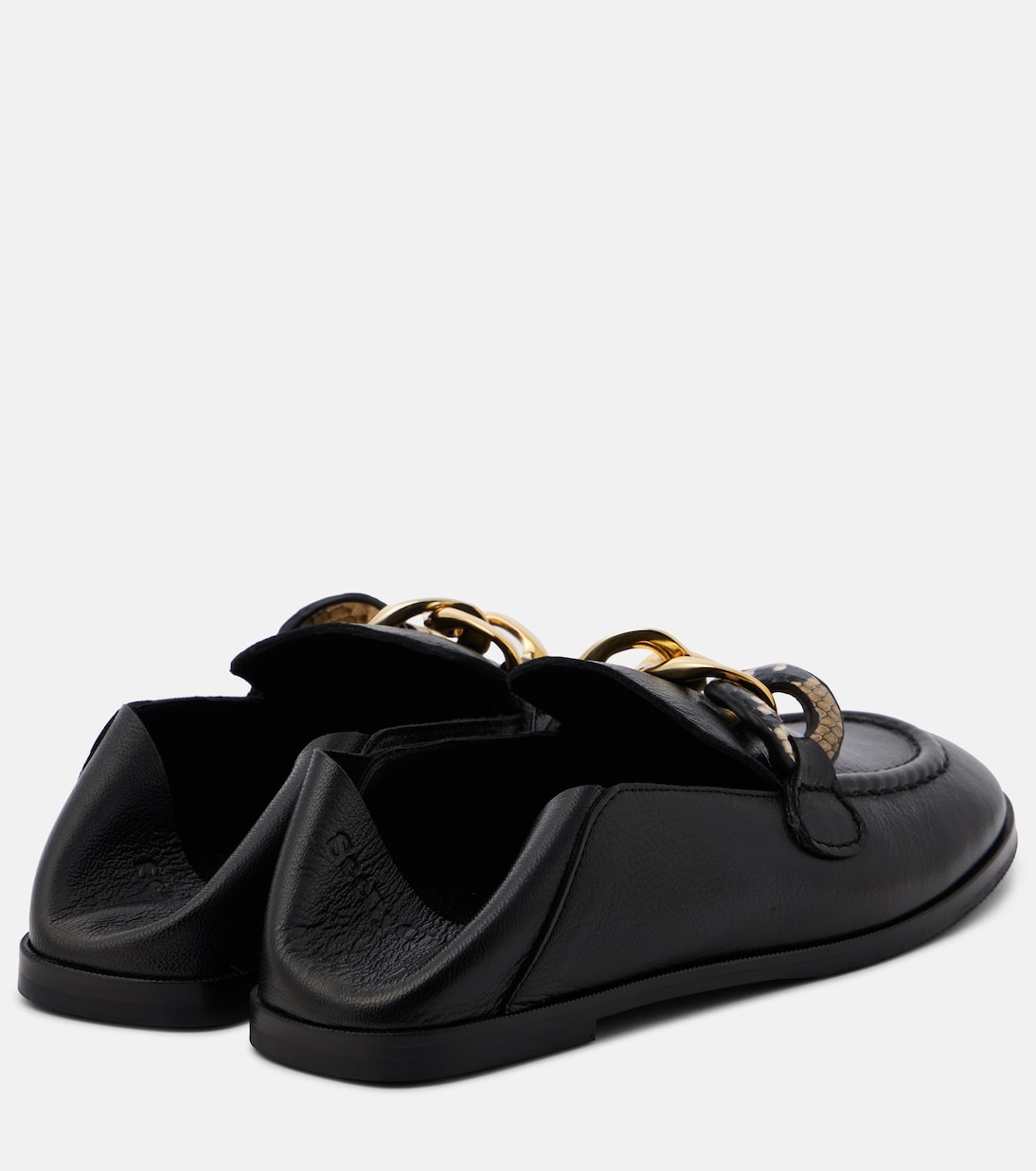 Chain Line leather loafers | See By Chloé
