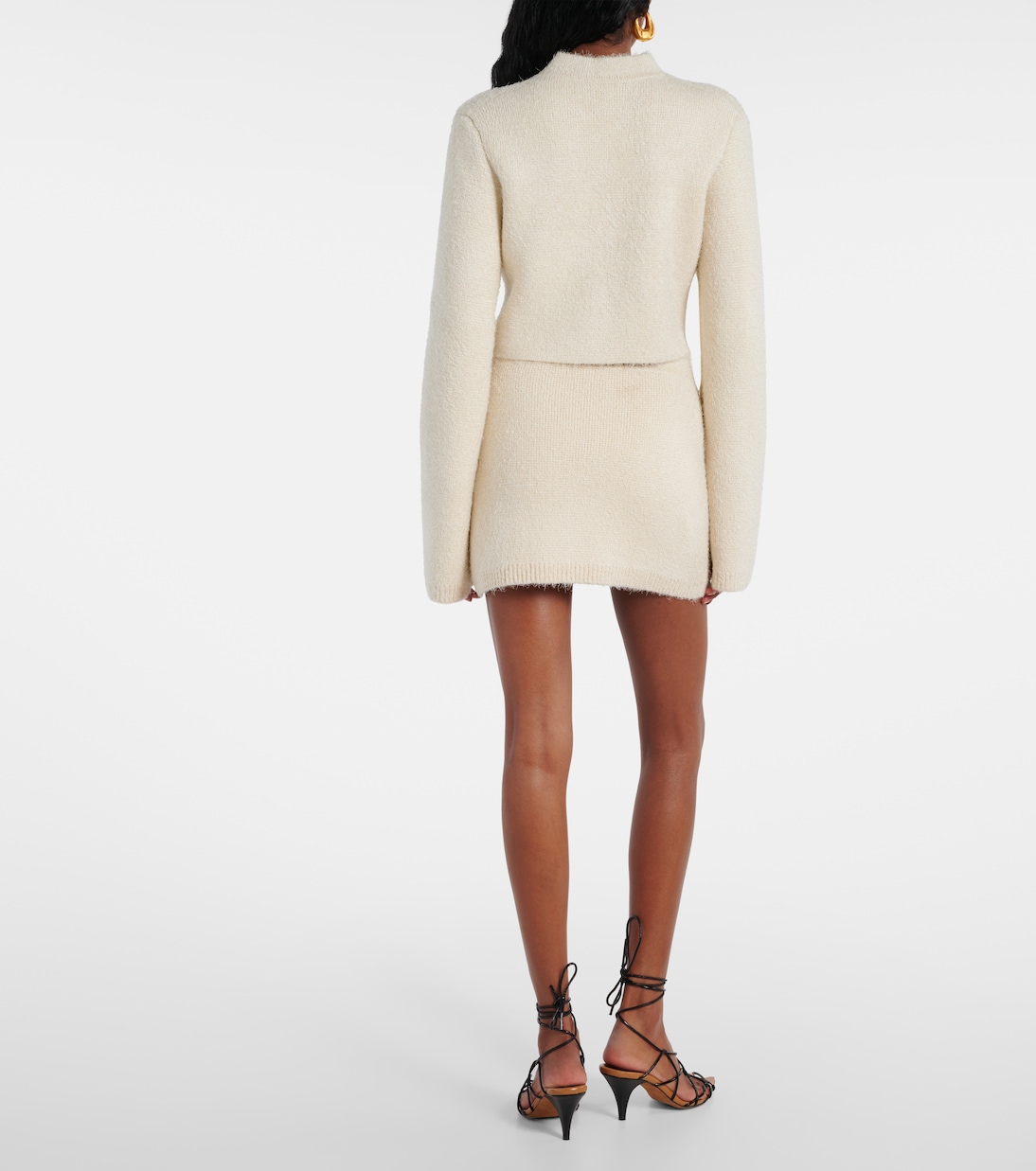 Darrion silk and cashmere miniskirt | Khaite