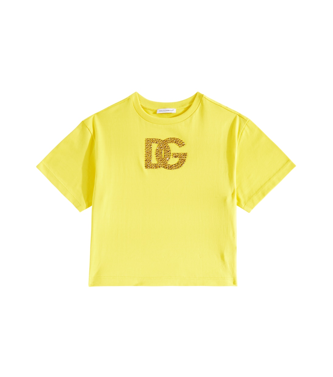 T-shirt DG in jersey di cotone | Dolce&Gabbana Kids