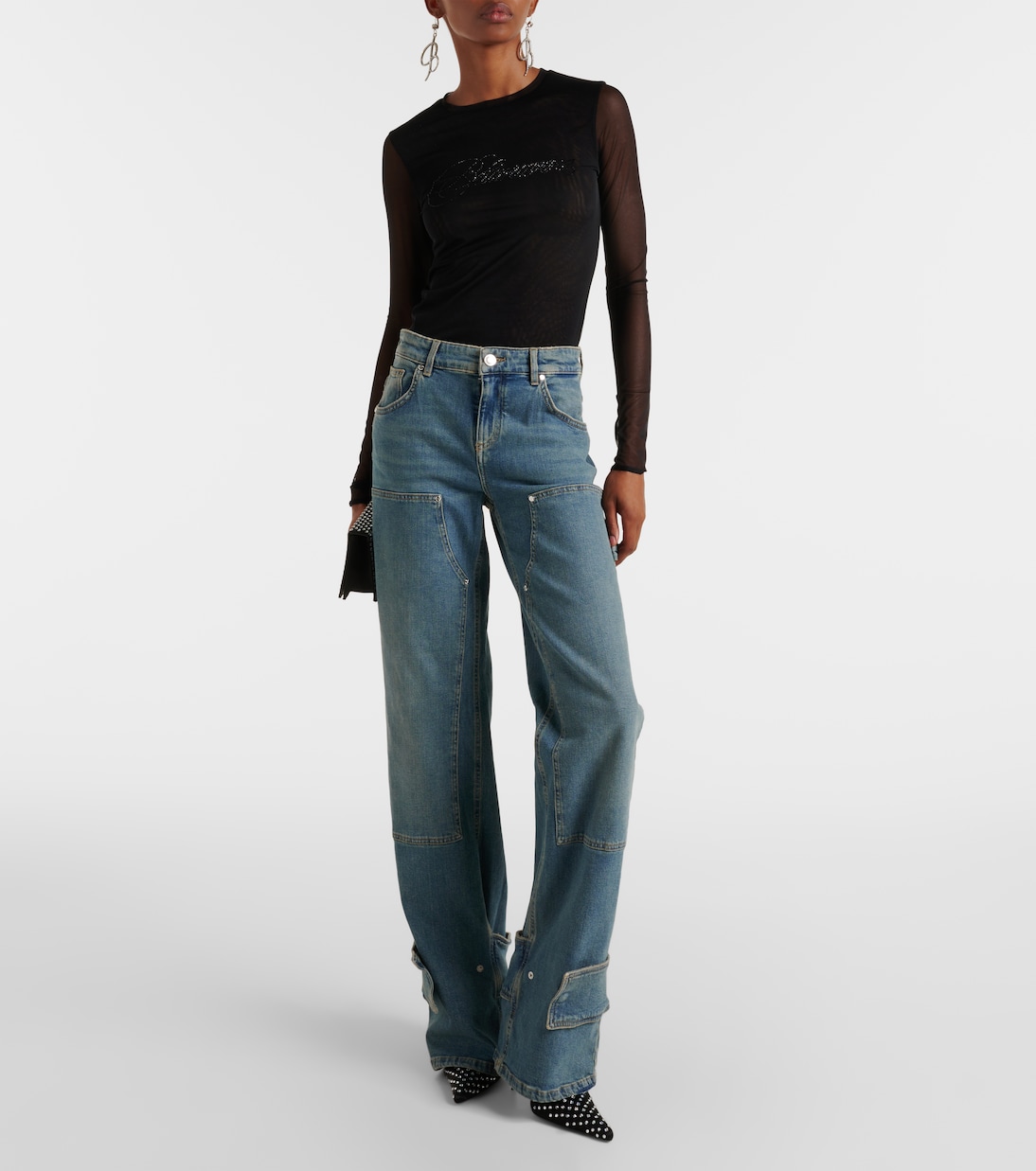 Jean droit à taille basse | Blumarine