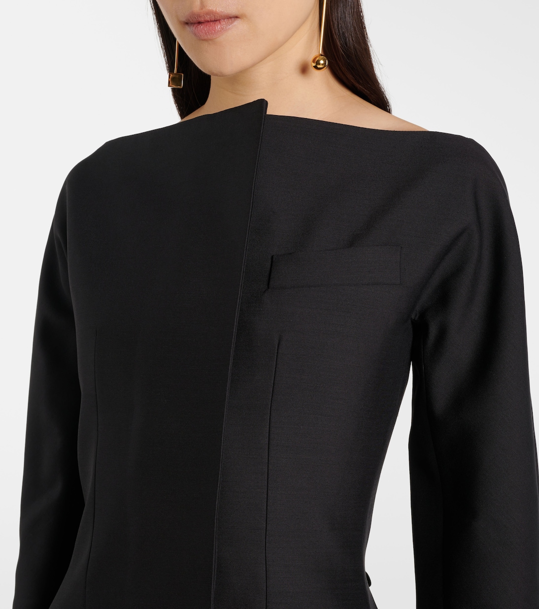 Spalla wool and silk minidress | Jacquemus