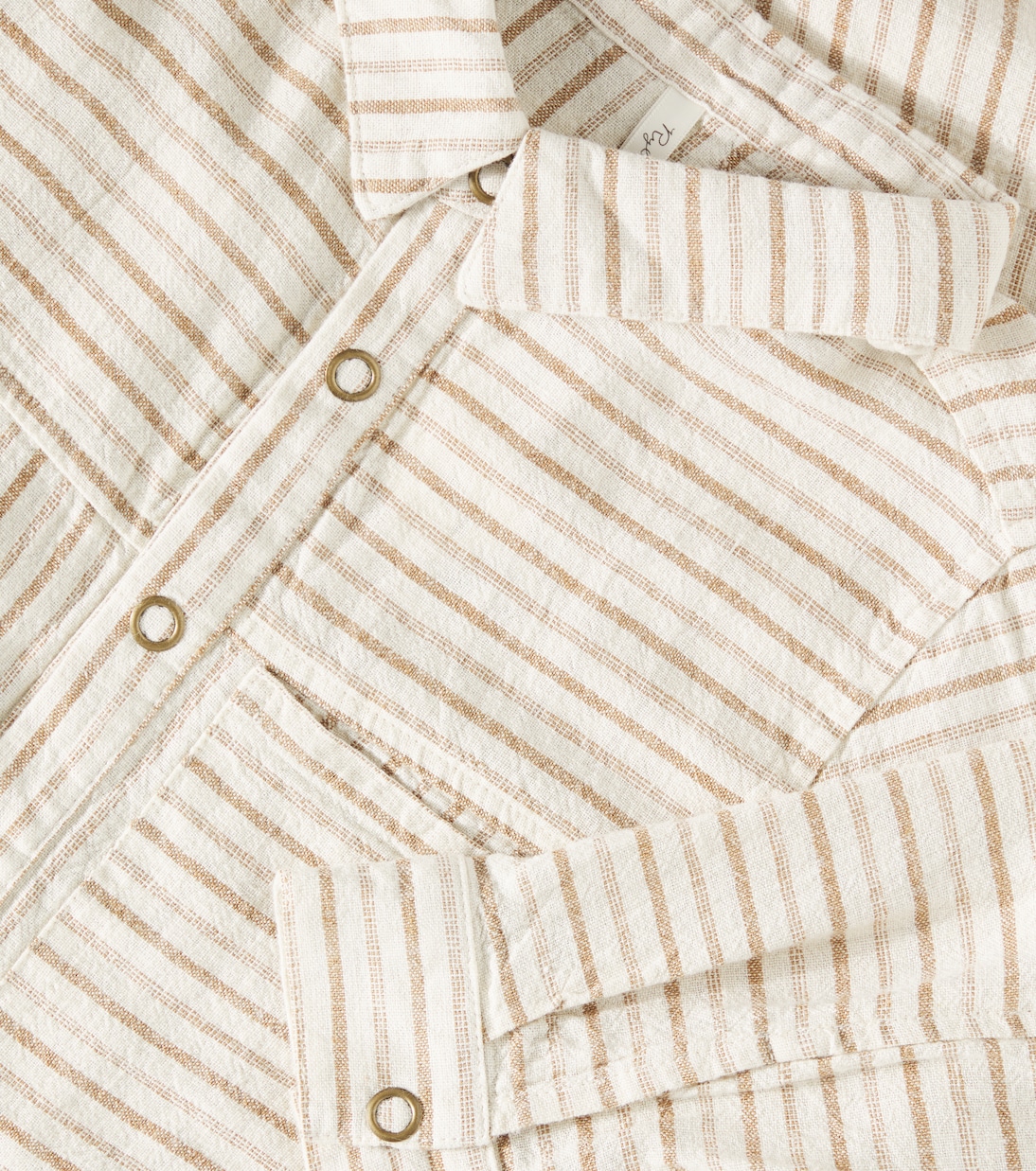 Camicia Walker in misto lino a righe | Rylee + Cru