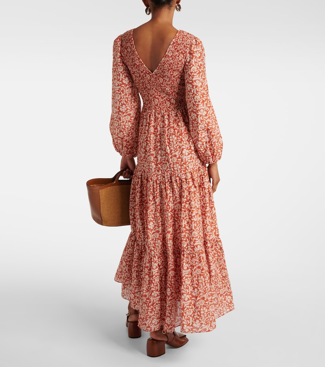 Midikleid Brooke aus Baumwolle und Seide | Rixo