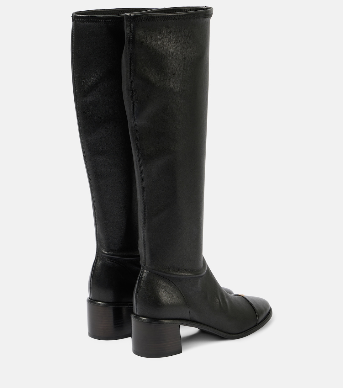 Tory burch black tall boots discount