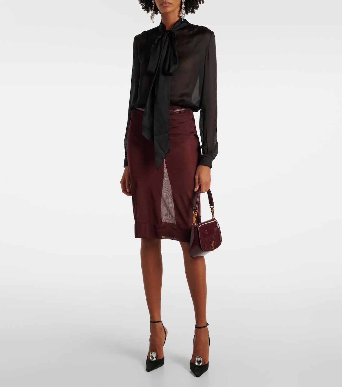 Escarpins Harlow 110 en satin | Saint Laurent