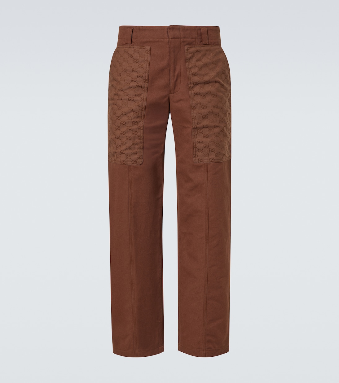 Weite Hose GG aus Baumwoll-Canvas | Gucci