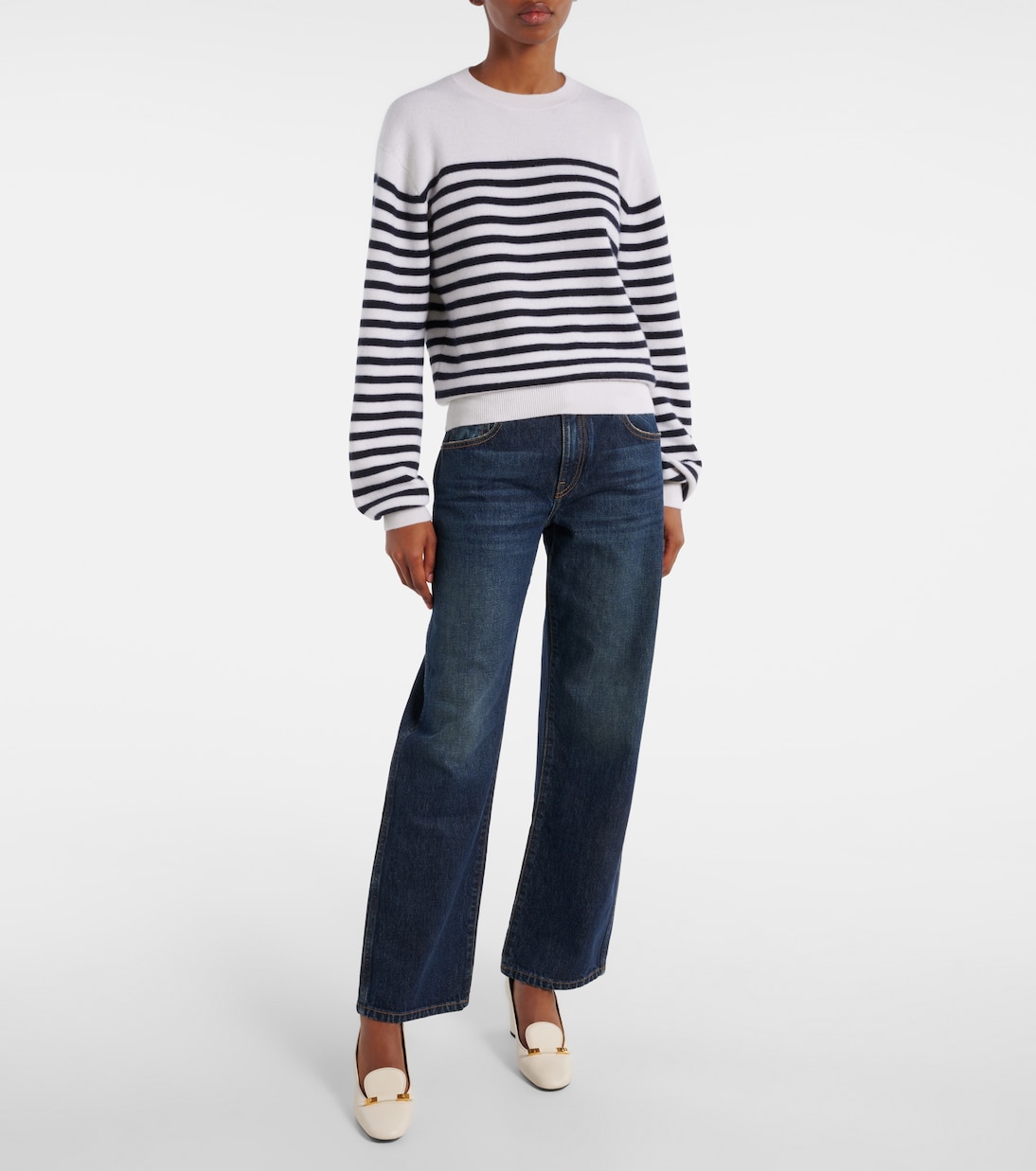 Jean ample Kerrie à taille mi-haute | Khaite