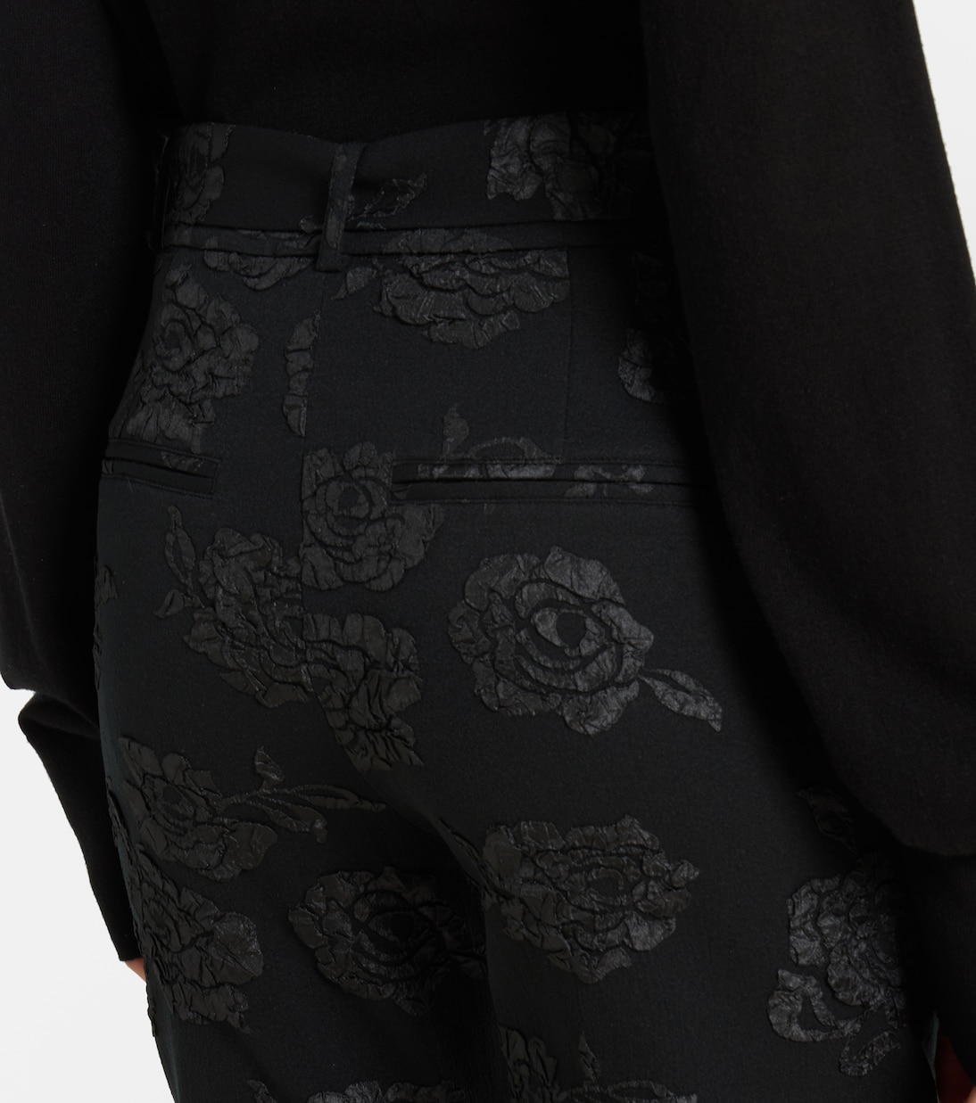 Pantalon raccourci en jacquard | Rotate