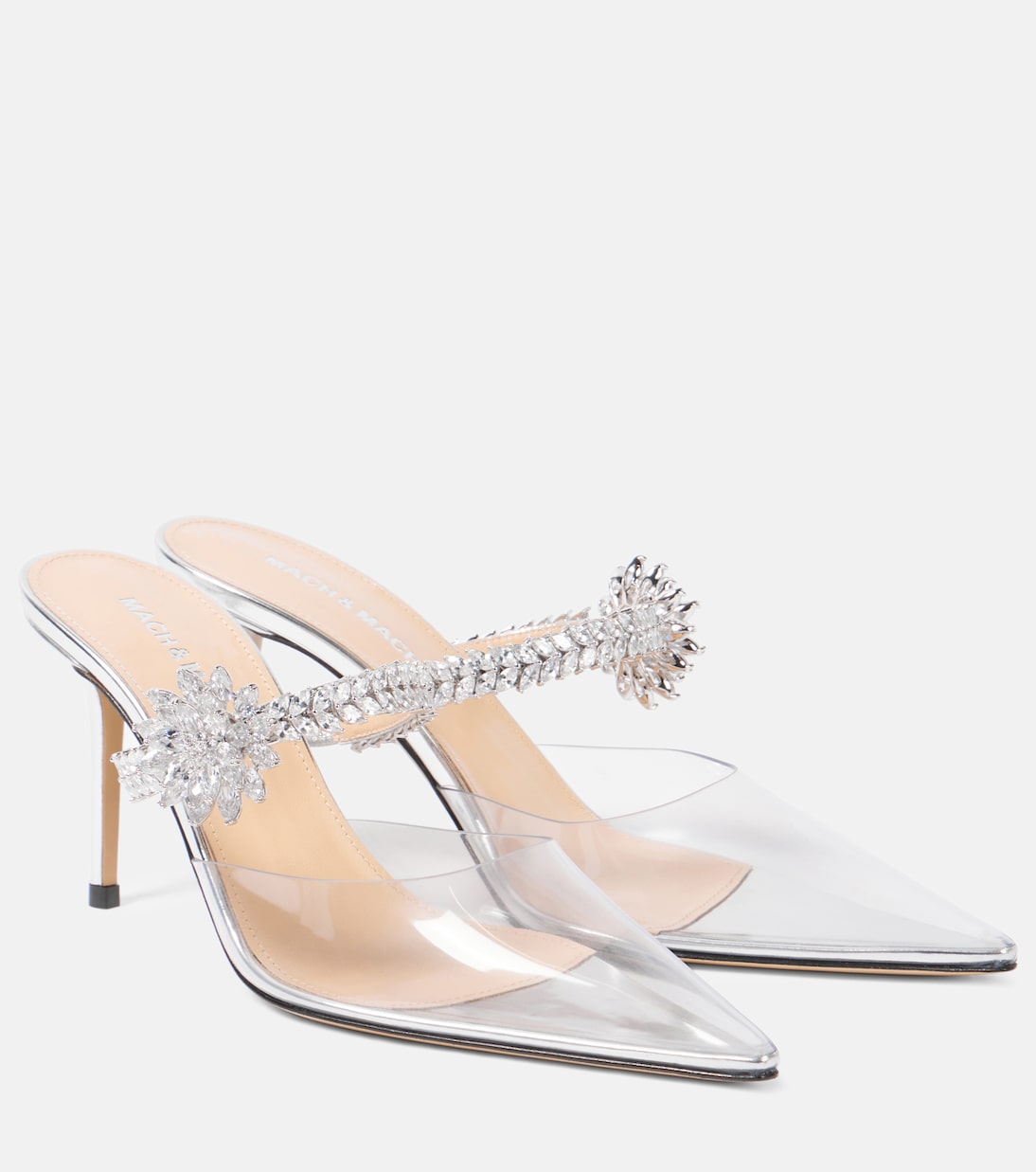 Verzierte Pumps Crystal Flower | Mach & Mach