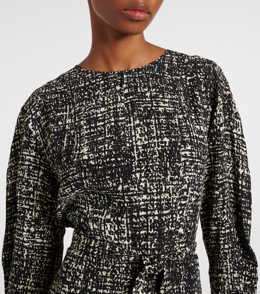 Robe midi Harlow imprimée en crêpe | Proenza Schouler