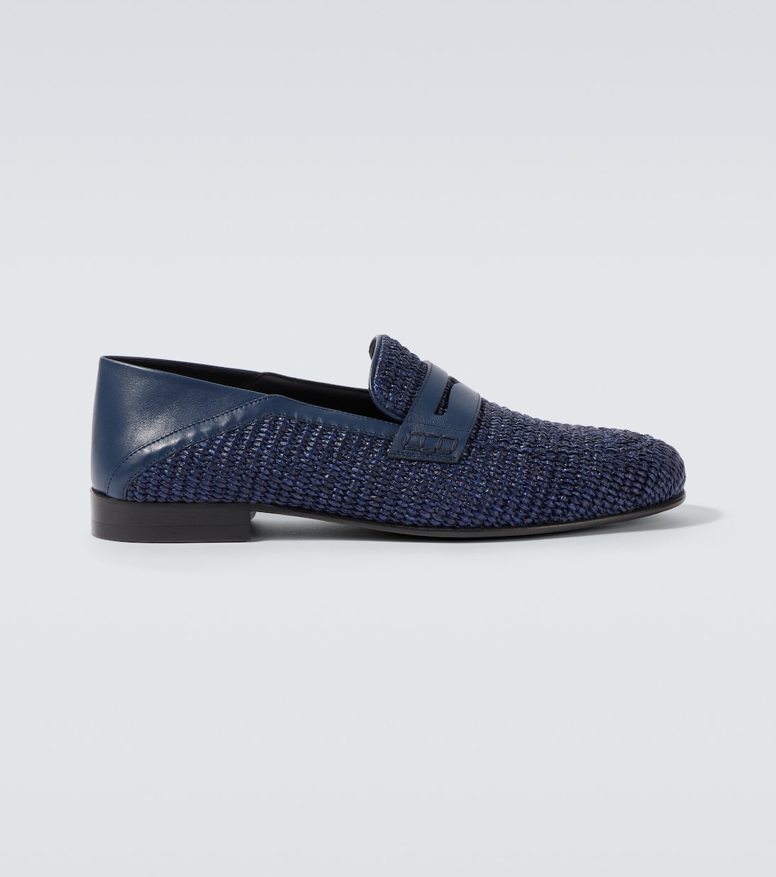 Mocassins Padstow en raphia et cuir | Manolo Blahnik