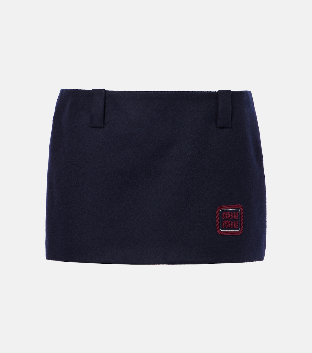 Gonna corta in lana e cahsmere  | Miu Miu