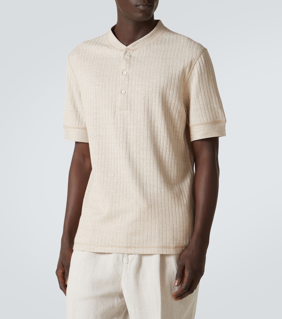 Camiseta de lino y algodón | Brunello Cucinelli