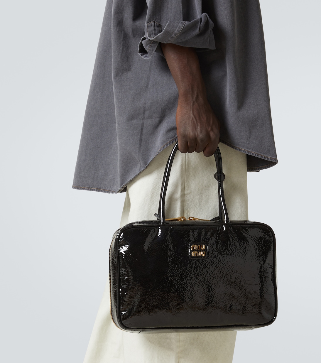 Tote Beau aus Lackleder | Miu Miu