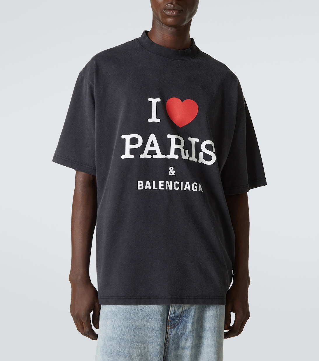 I Love Paris 코튼 티셔츠 | Balenciaga