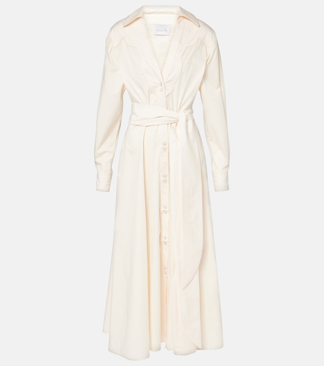 Vela De Cruz cotton-blend poplin wrap dress | Johanna Ortiz