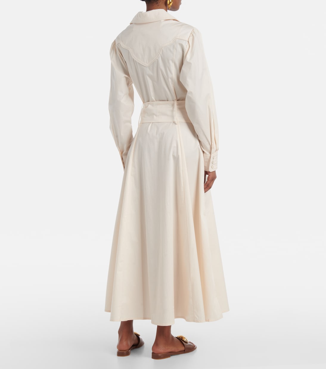 Vela De Cruz cotton-blend poplin wrap dress | Johanna Ortiz