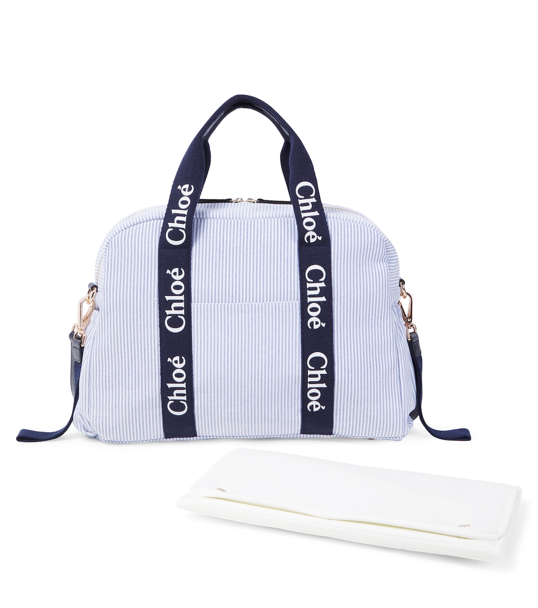 Logo striped diaper bag | Chloé Kids