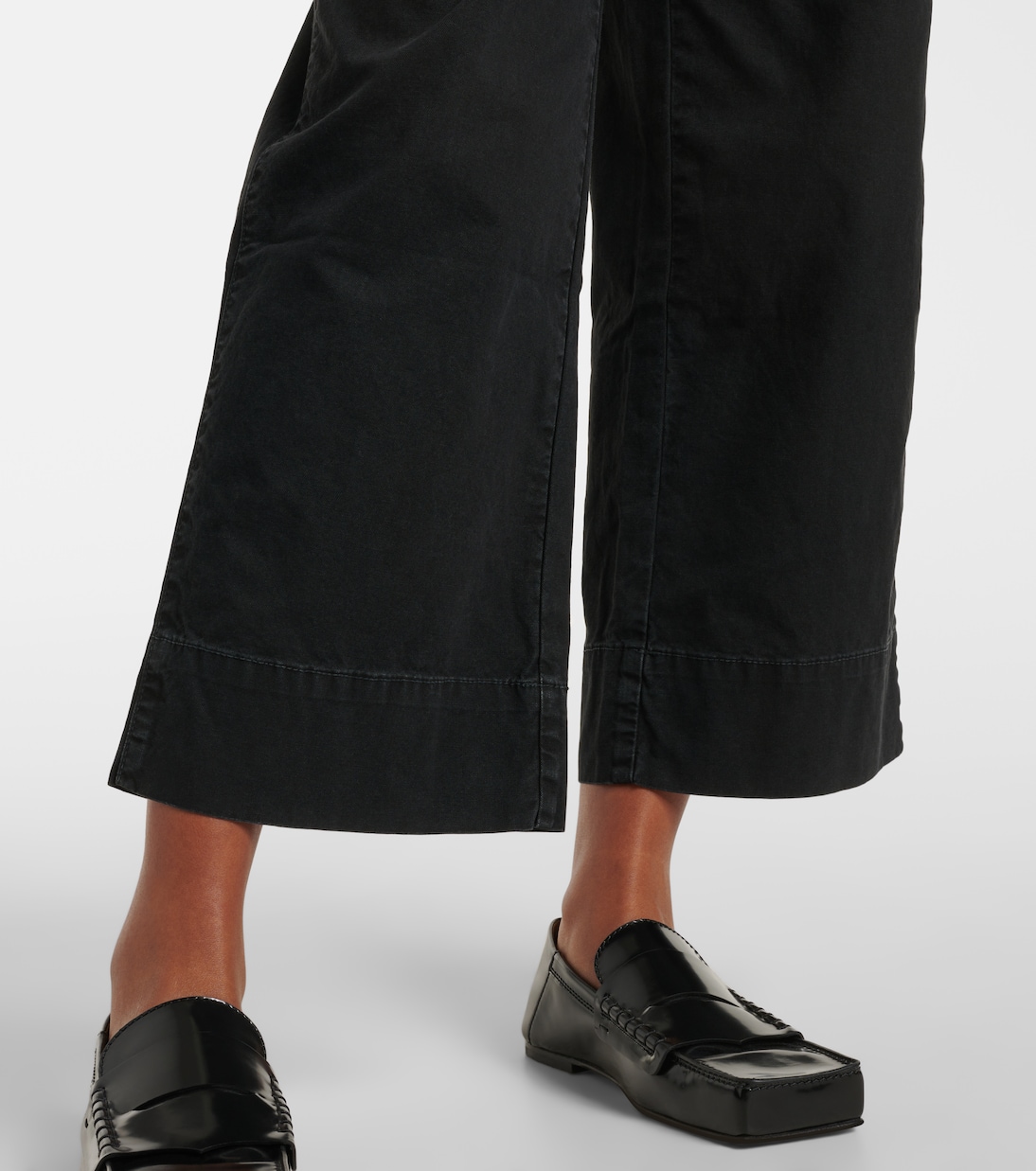 Pantaloni a gamba larga in canvas | Velvet