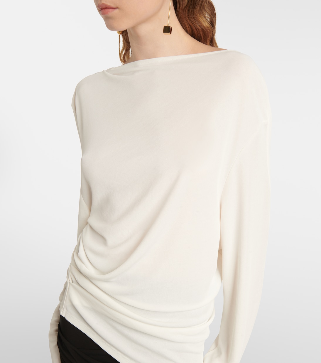 Croisière draped open-back crêpe jersey top | Jacquemus