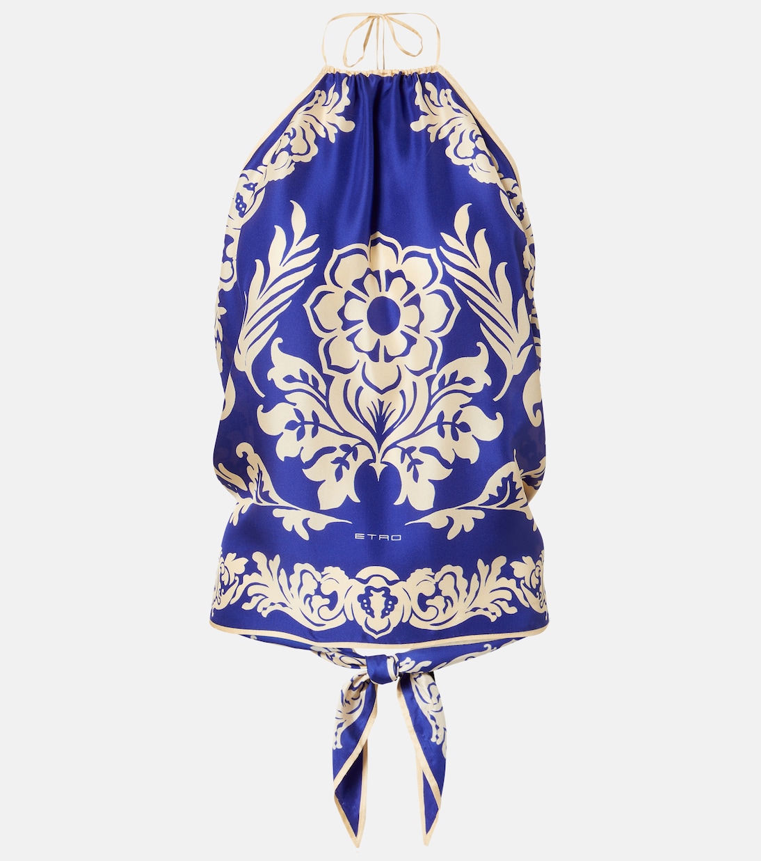 Top de seda con espalda abierta estampado | Etro