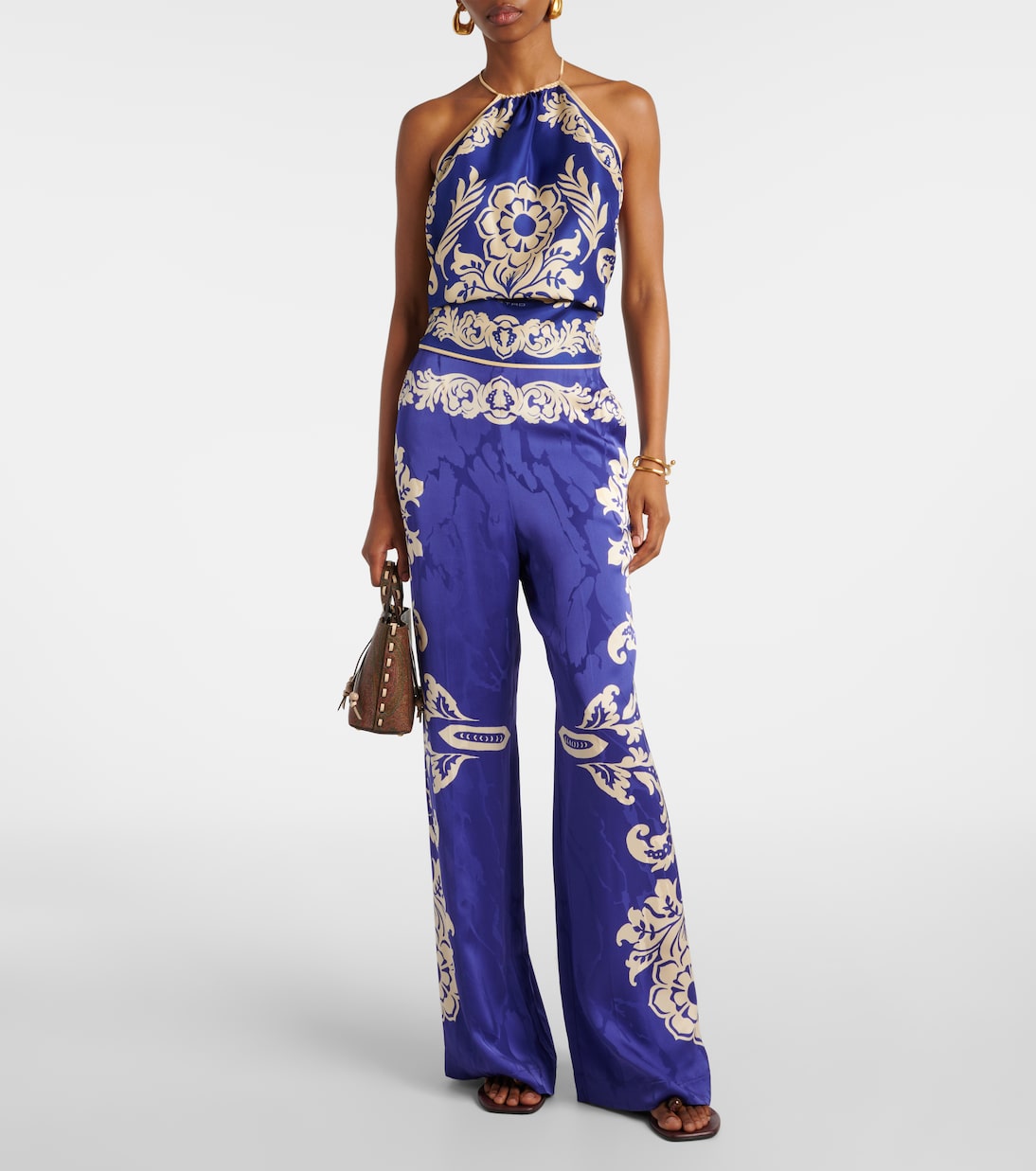 Top de seda con espalda abierta estampado | Etro
