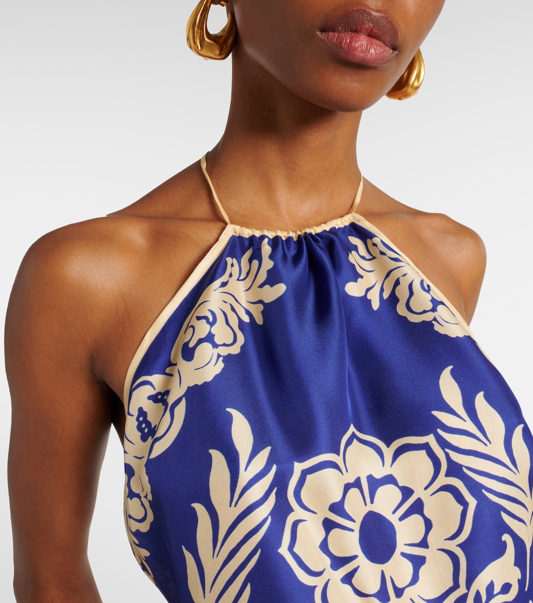Top de seda con espalda abierta estampado | Etro