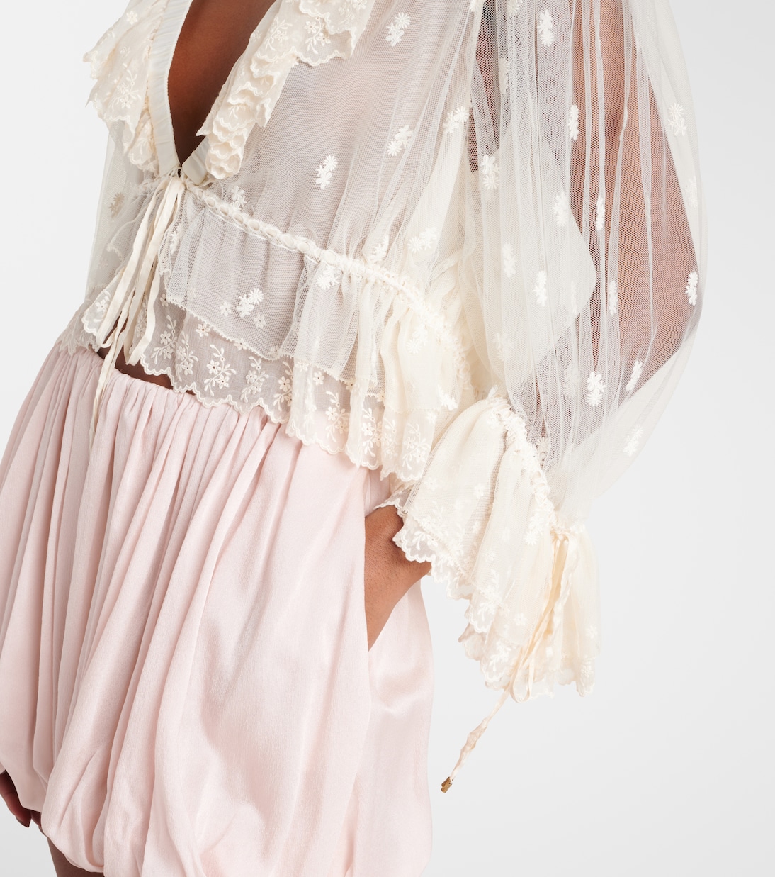 Bestickte Bluse aus Spitze | Chloé