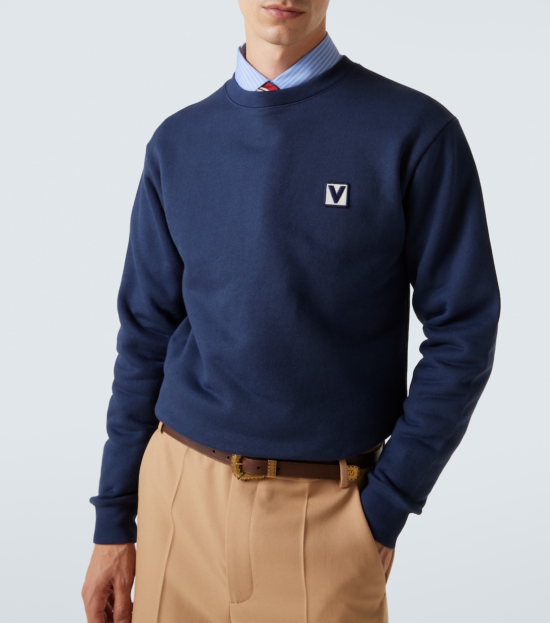 Sudadera de jersey de algodón con VLogo | Valentino