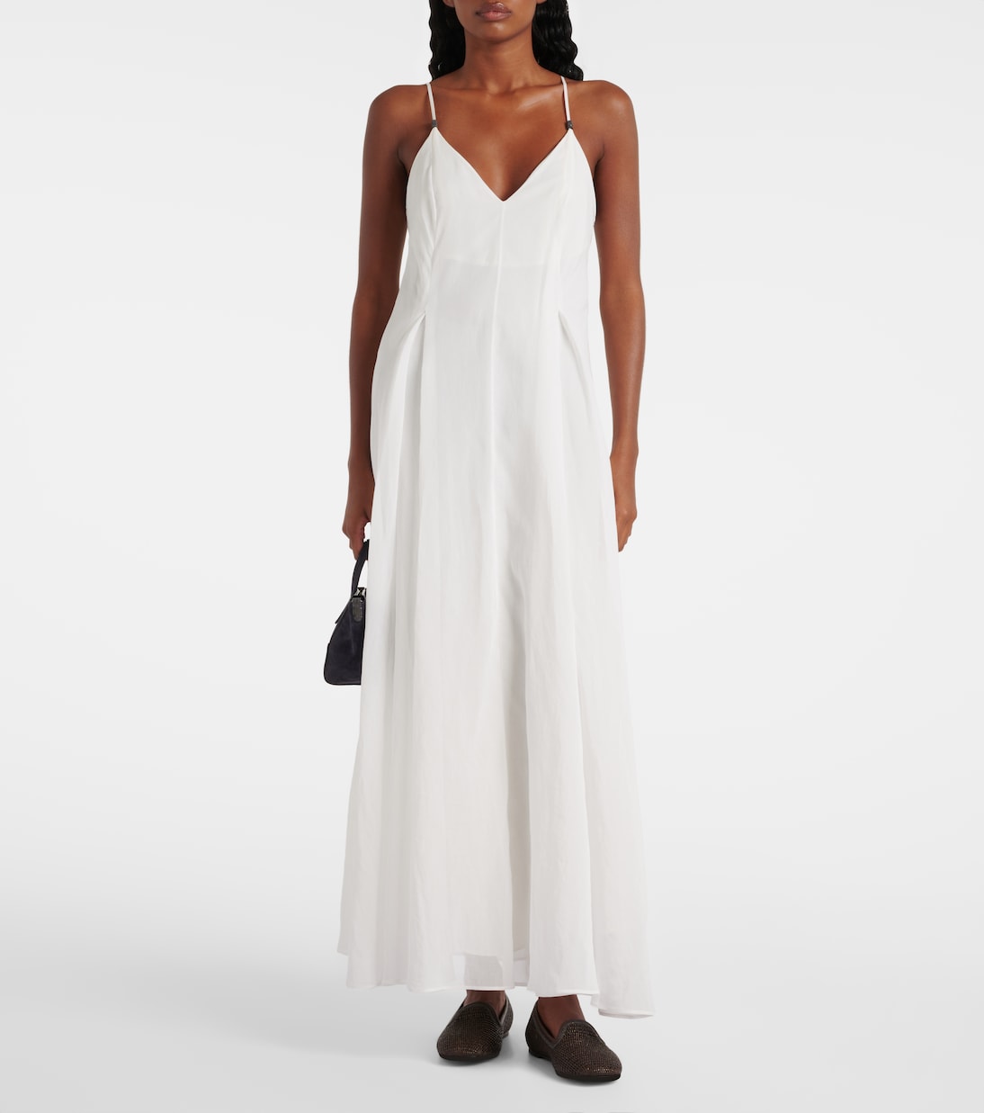 Monili cotton maxi dress | Brunello Cucinelli