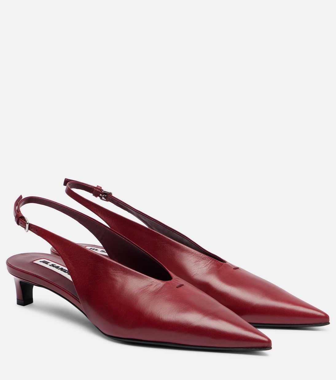 Salones destalonados Pointy de piel | Jil Sander