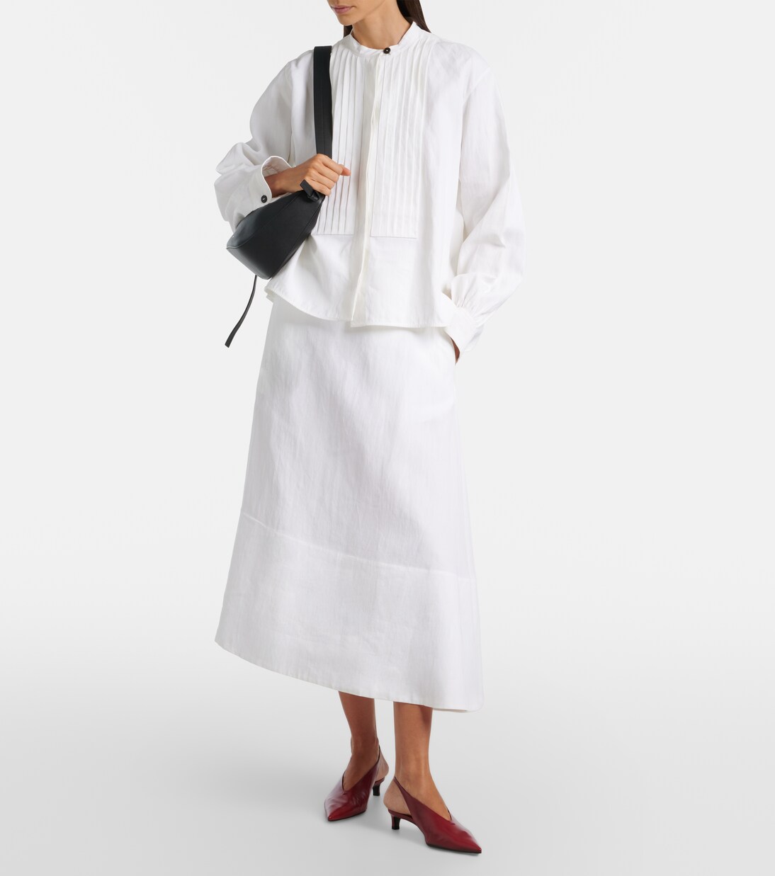Salones destalonados Pointy de piel | Jil Sander