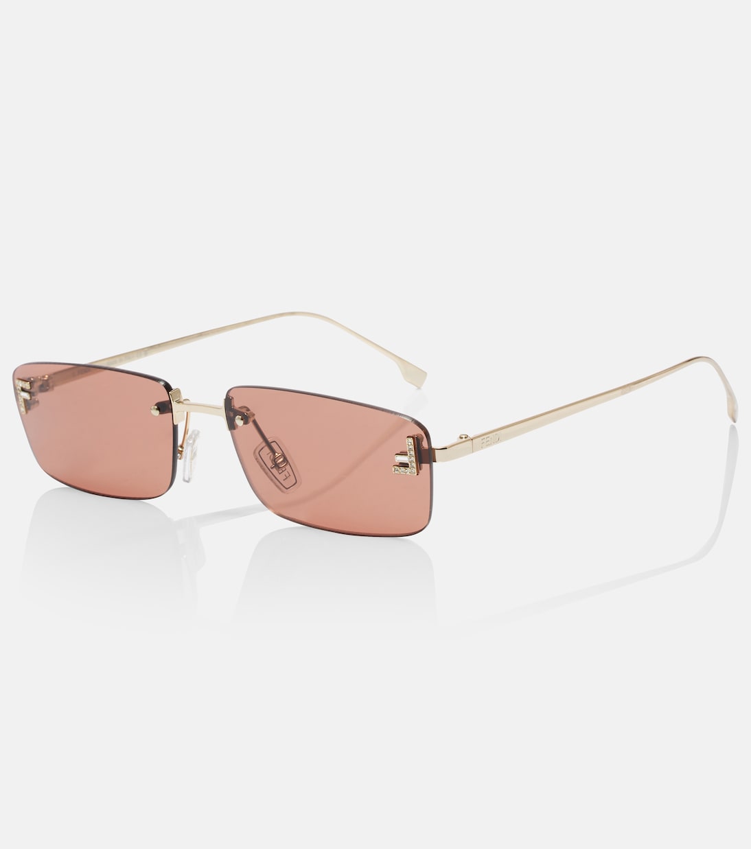 Gafas de sol rectangulares Fendi First Crystal | Fendi