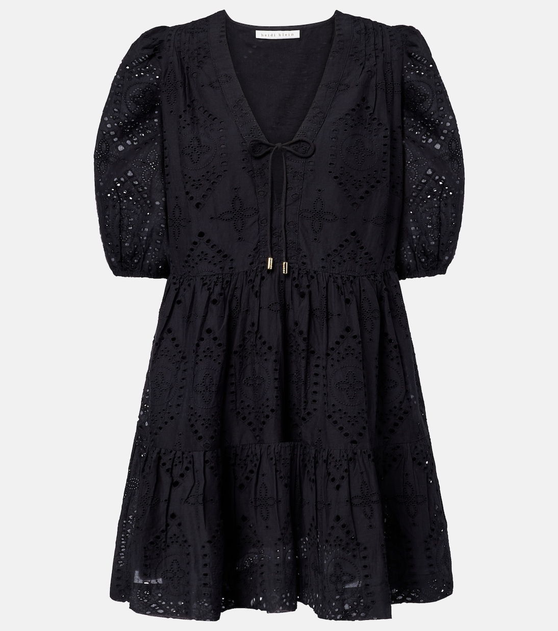 Saint-Tropez broderie anglaise minidress | Heidi Klein