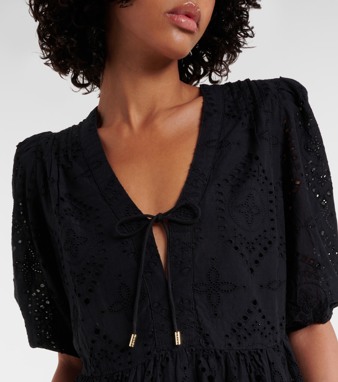 Saint-Tropez broderie anglaise minidress | Heidi Klein