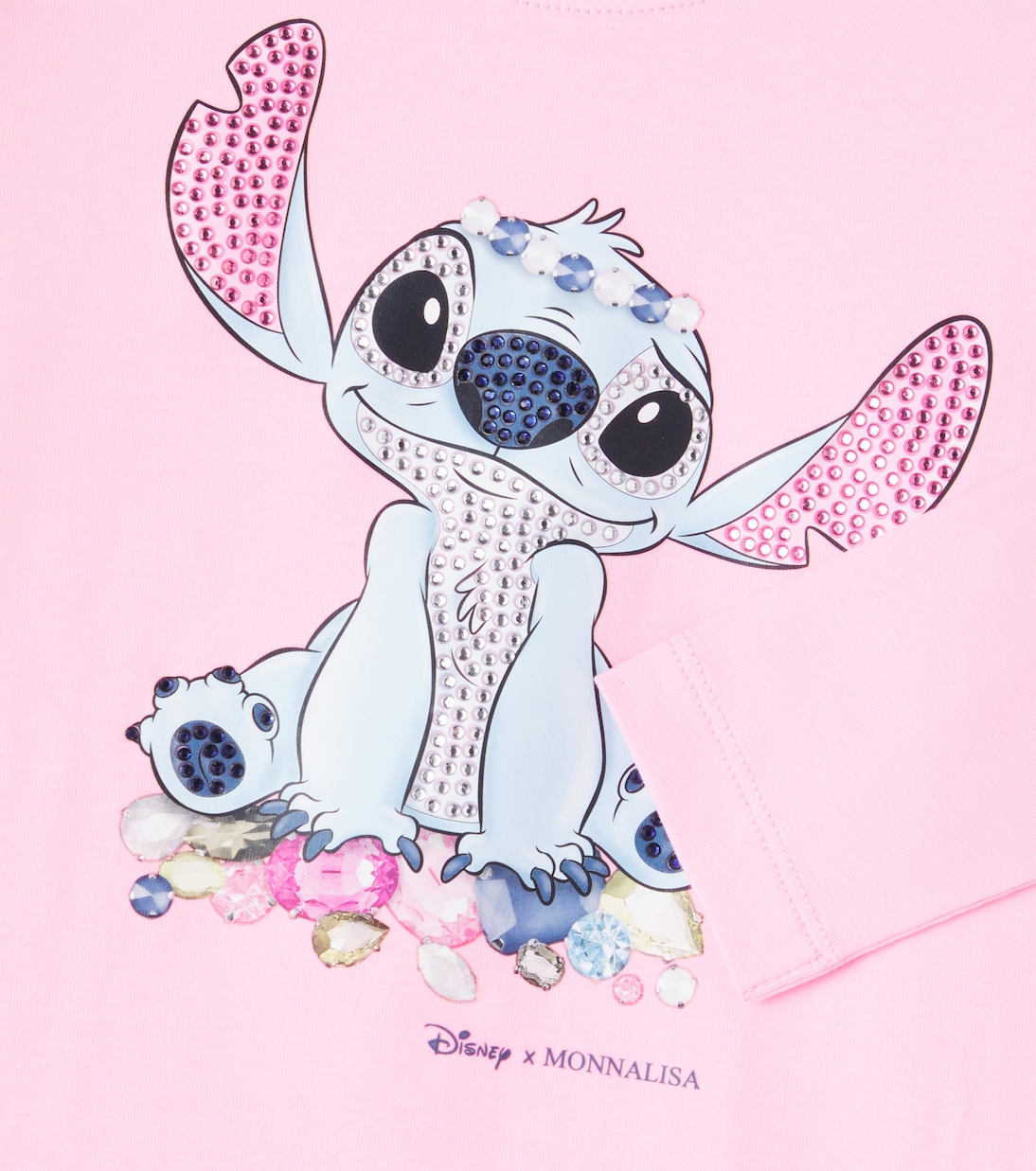 X Disney® top Stitch en mezcla de jersey | Monnalisa