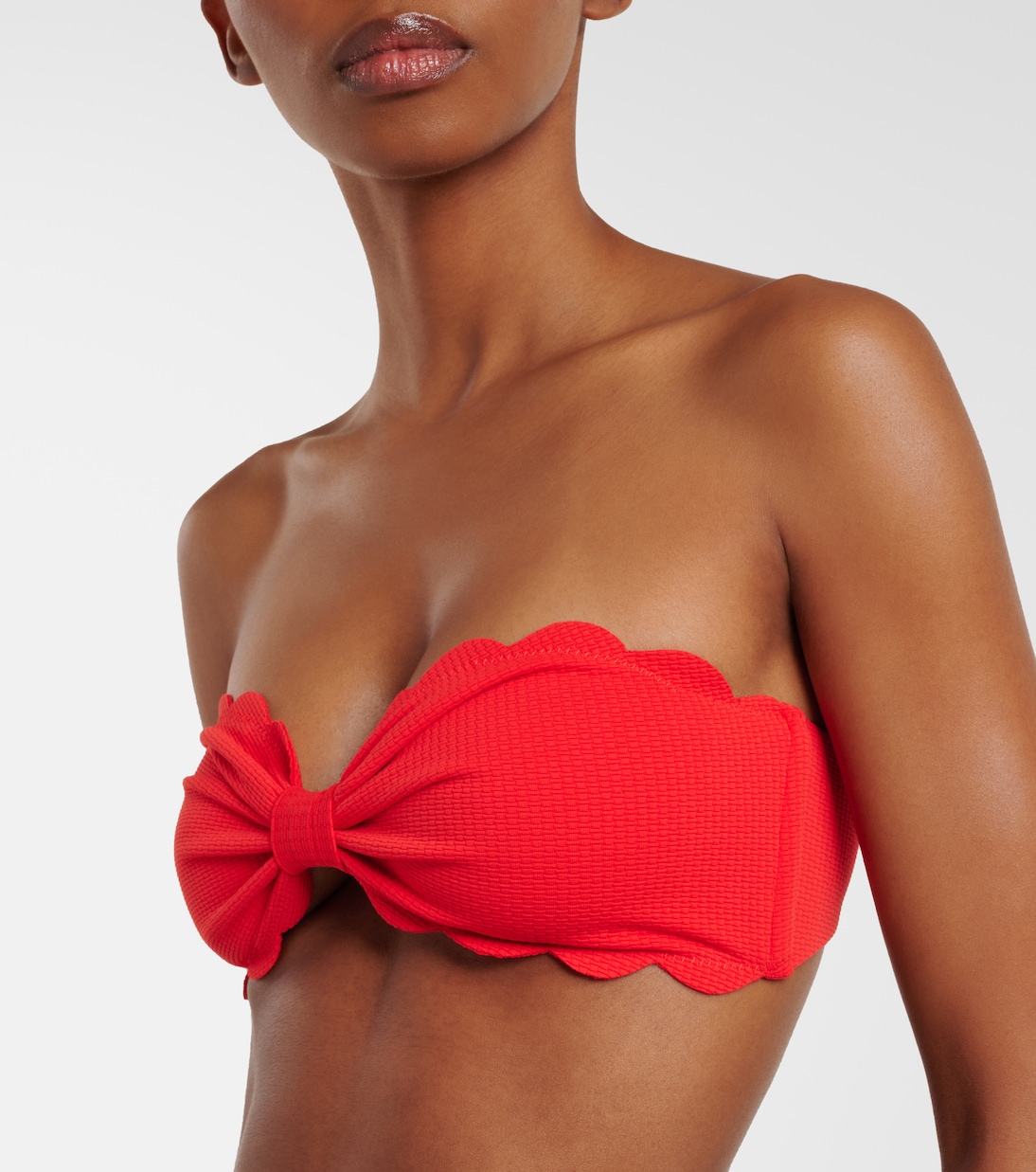 Antibes scalloped bandeau bikini top | Marysia