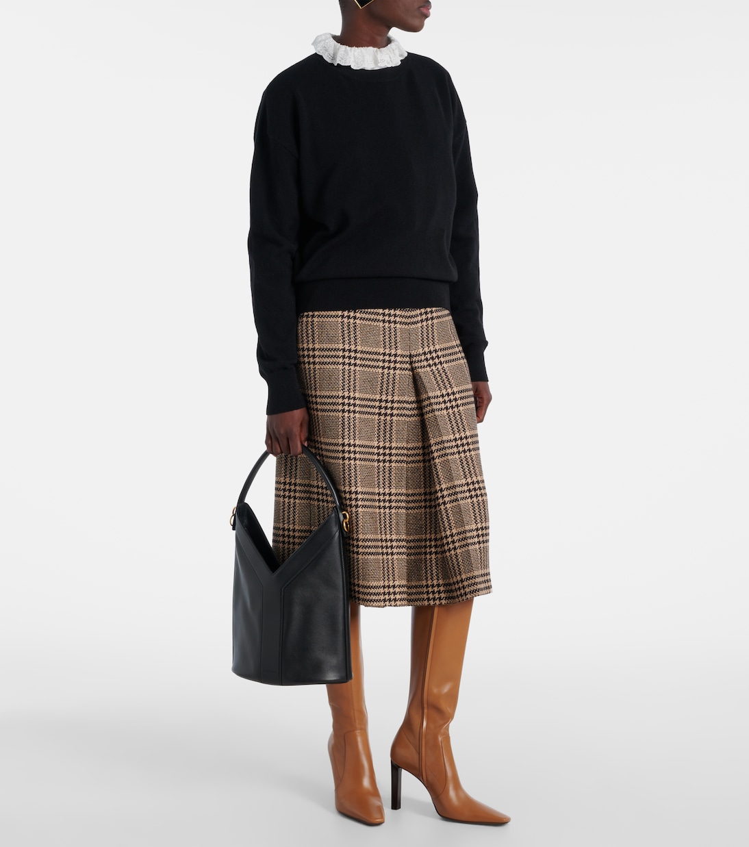 Botas altas Francoise 95 de piel | Saint Laurent