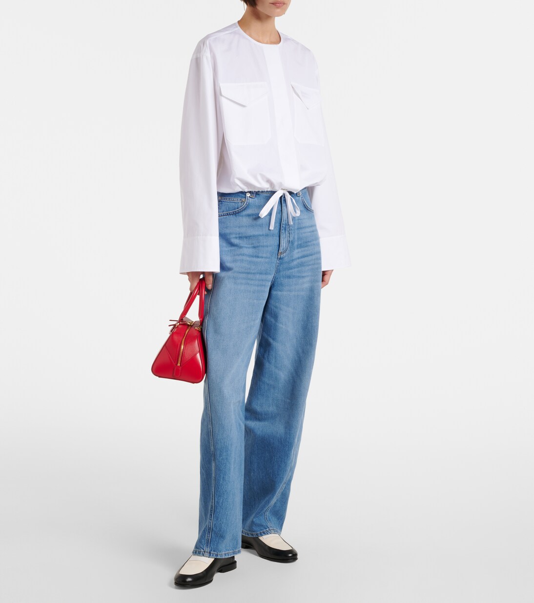 Cropped-Hemd aus Baumwollpopeline | Givenchy