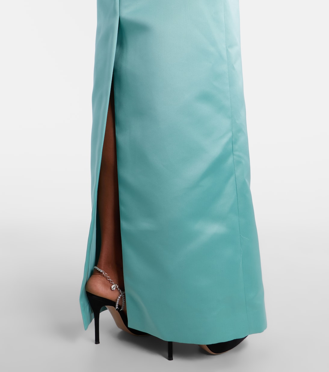 Floral off-shoulder duchesse satin gown | Erdem