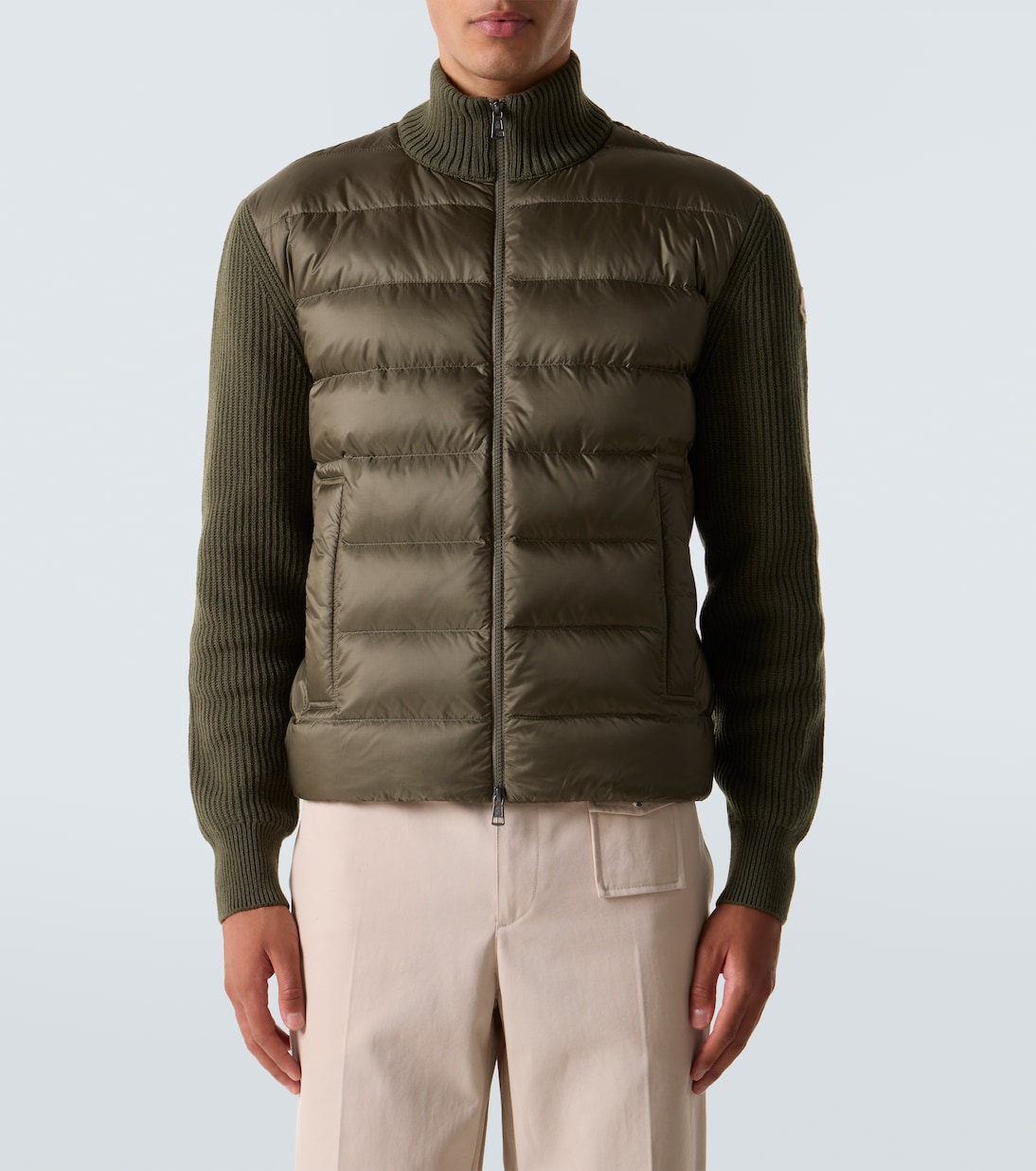 Down-paneled wool and cashmere jacket | Moncler