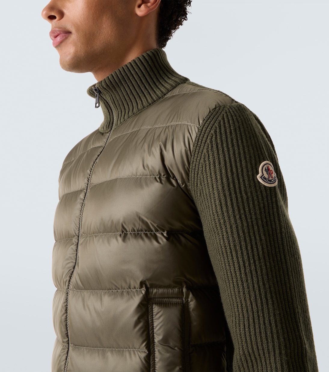 Down-paneled wool and cashmere jacket | Moncler