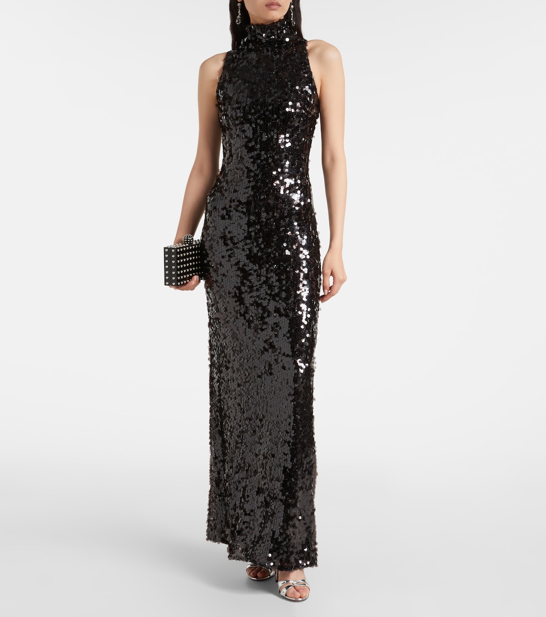 Robe longue Cristalla à ornements | Christopher Esber