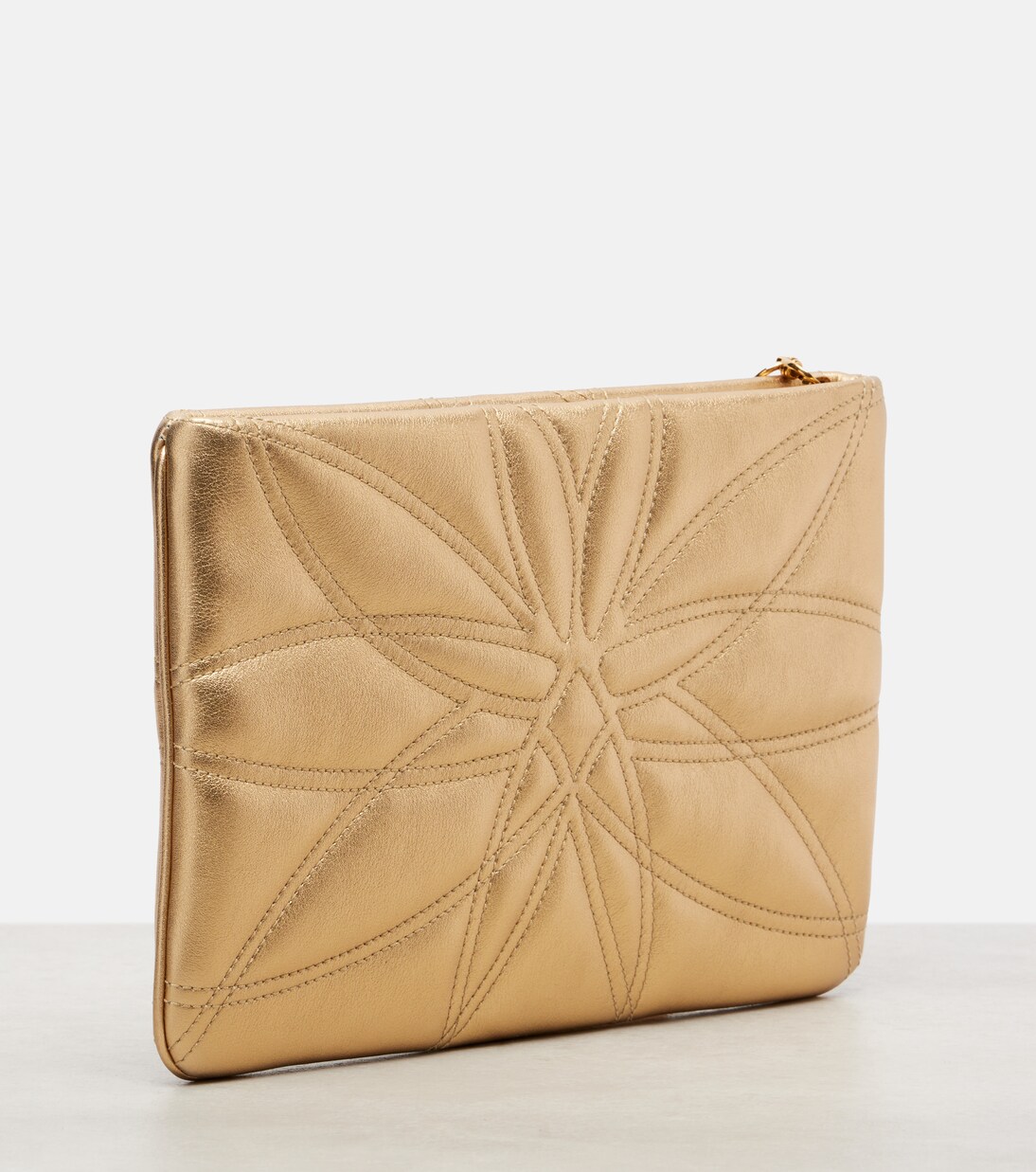 Etui Devotion Mini aus Metallic-Leder | Dolce&Gabbana