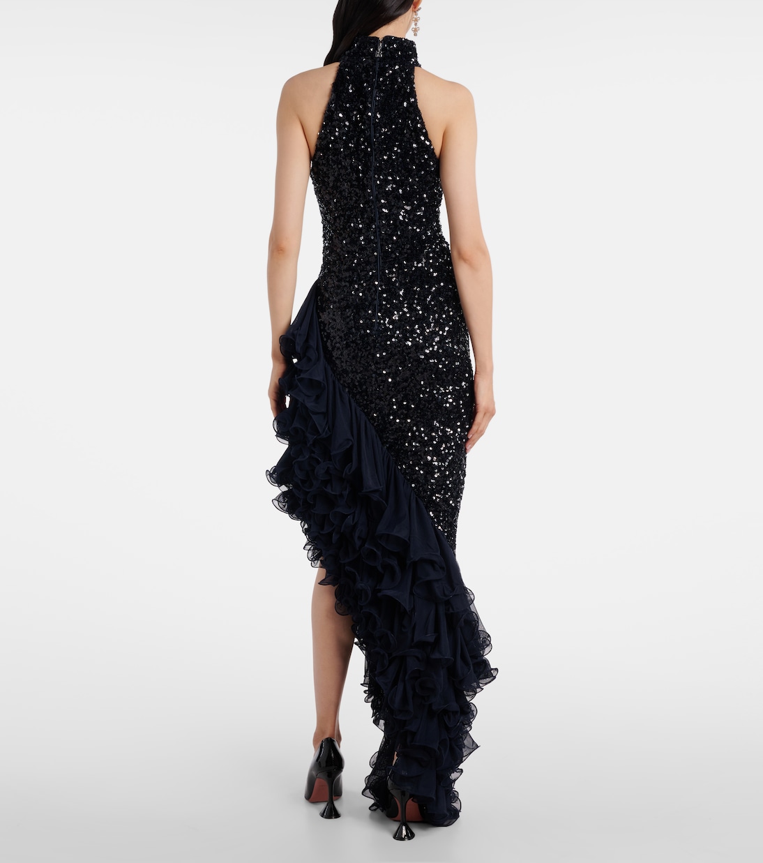Ruffled sequined cocktail dress | Rotate