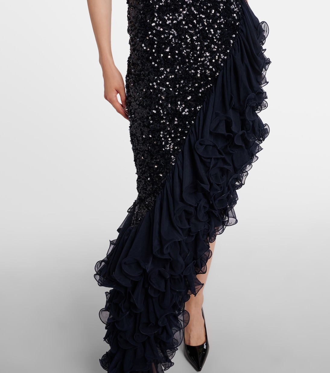 Ruffled sequined cocktail dress | Rotate