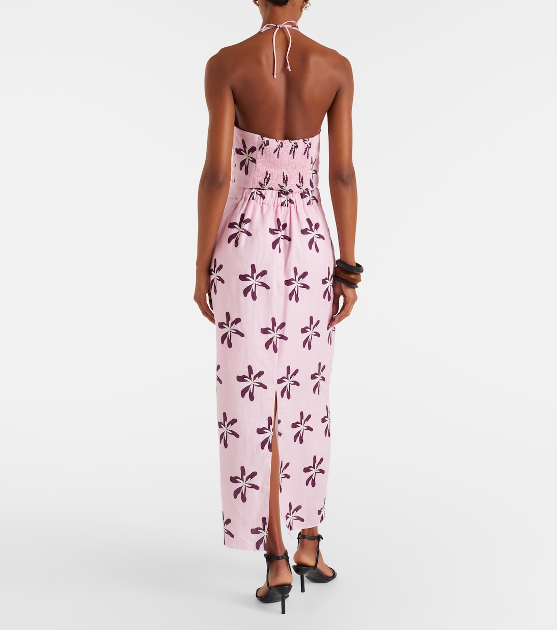 Magda floral linen maxi skirt  | Cala de la Cruz