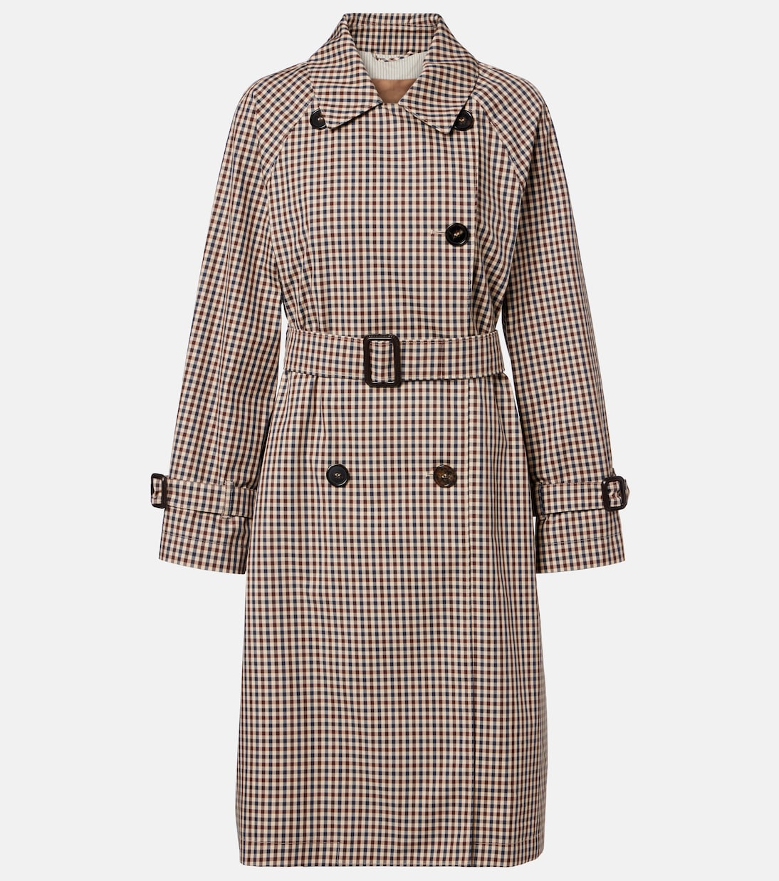 Fate gingham cotton-blend trench coat | Max Mara