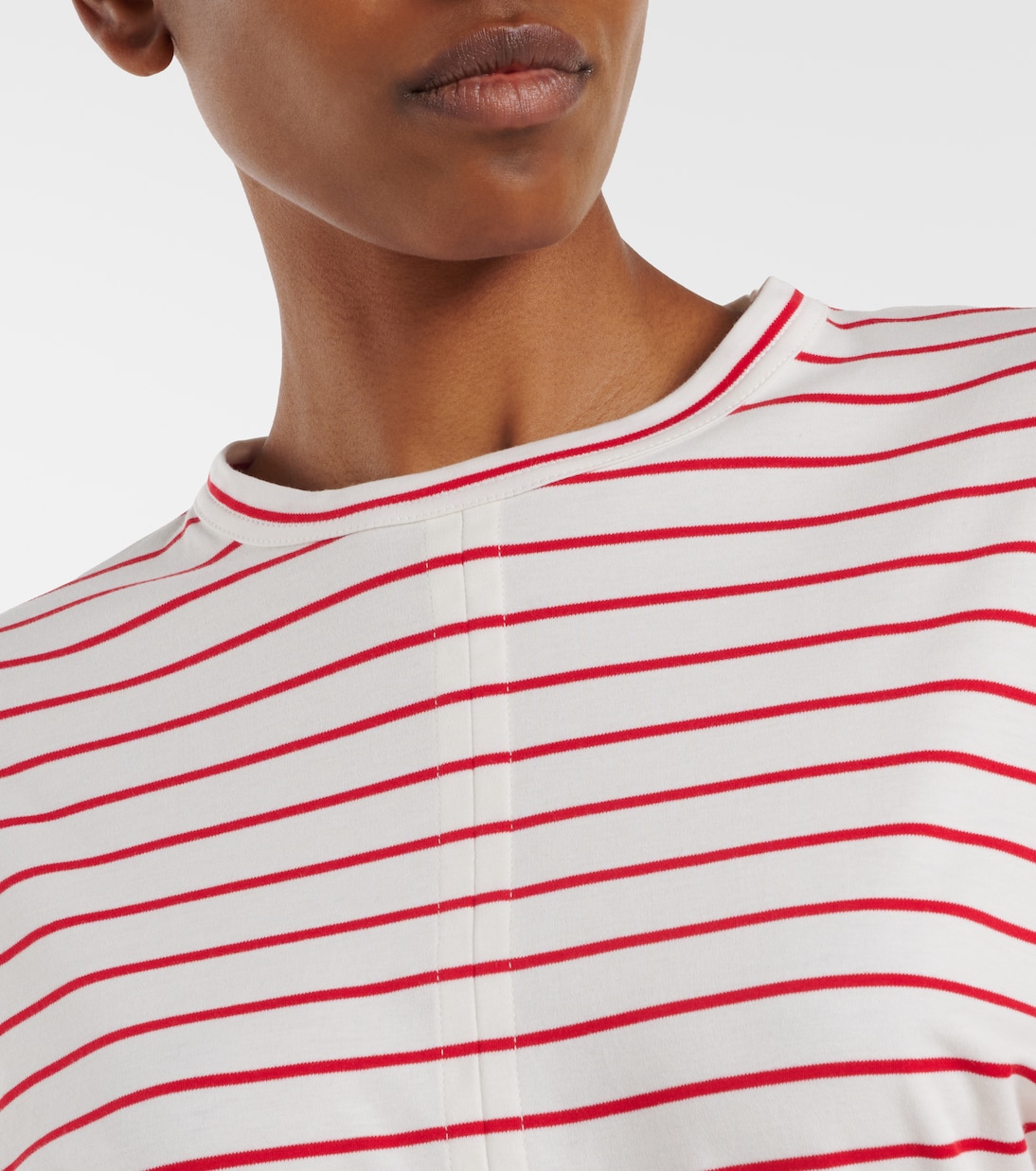 T-shirt in jersey di cotone a righe | Plan C